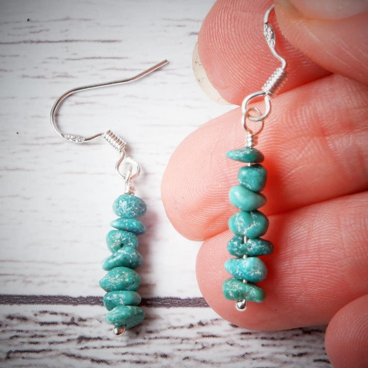 TURQUOISE DANGLE EARRINGS