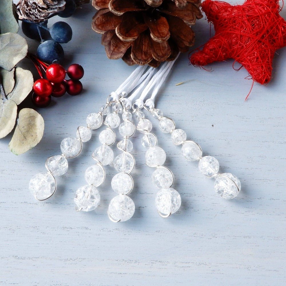 Accessory - Crystal Christmas Icicle Ornaments