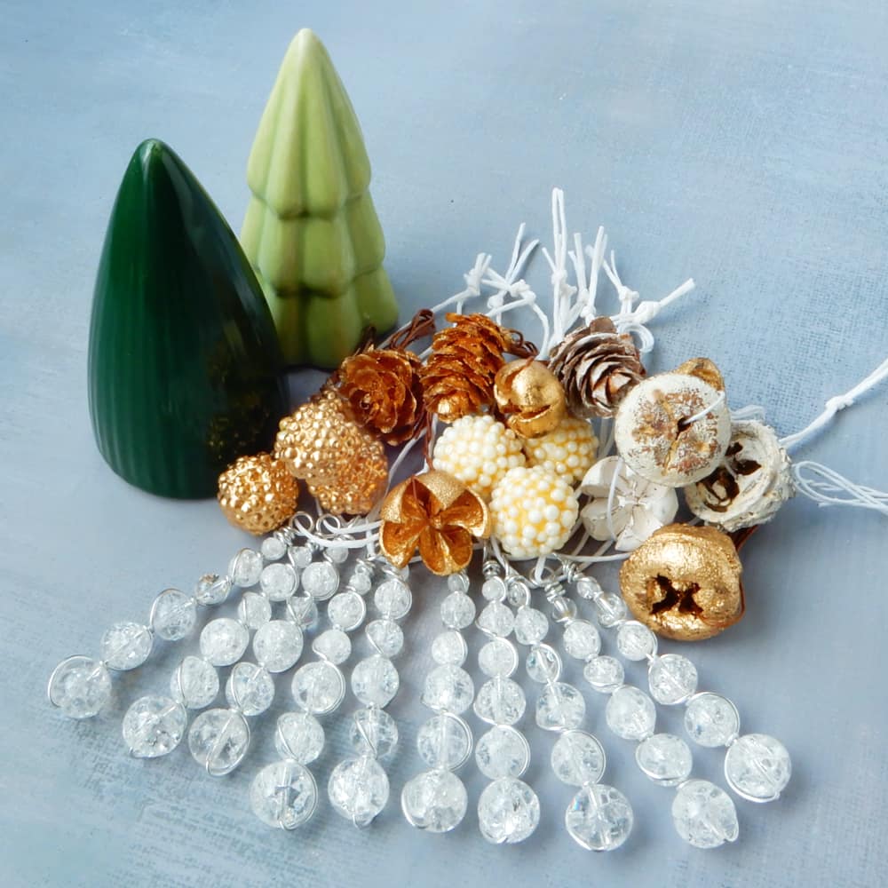 crystal icicle ornaments