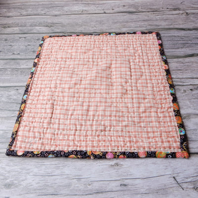Hand Stitched Mini Quilt with Japanese Cotton Prints
