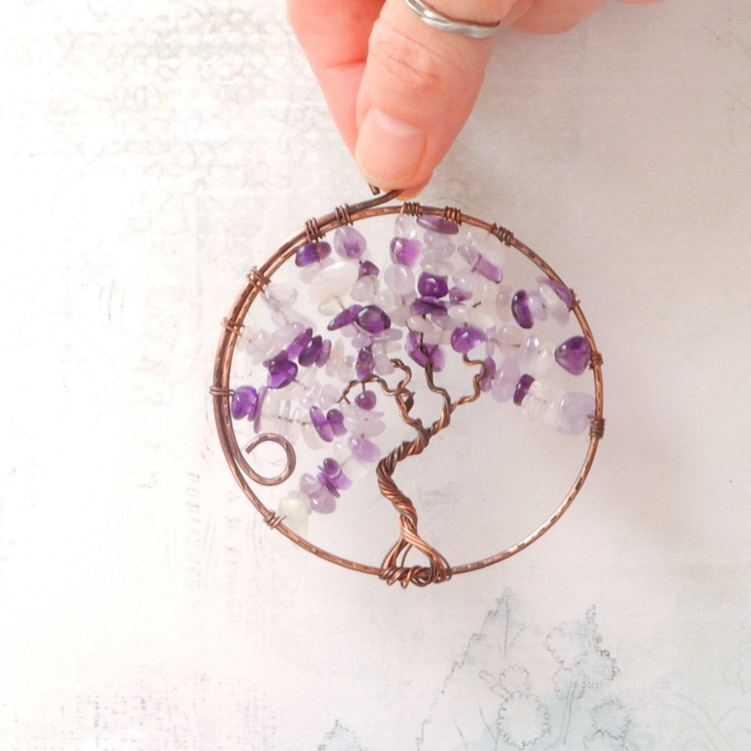 Mini Purple Crystal Suncatcher | SOPHIA